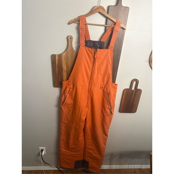 Drift Orange Regular Fit Zip Winter Sports Insulated Snow Bibs Overall Pants XL - Picture 1 of 4